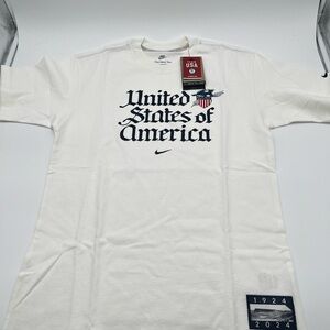 Nike White United States of America Men's Tee